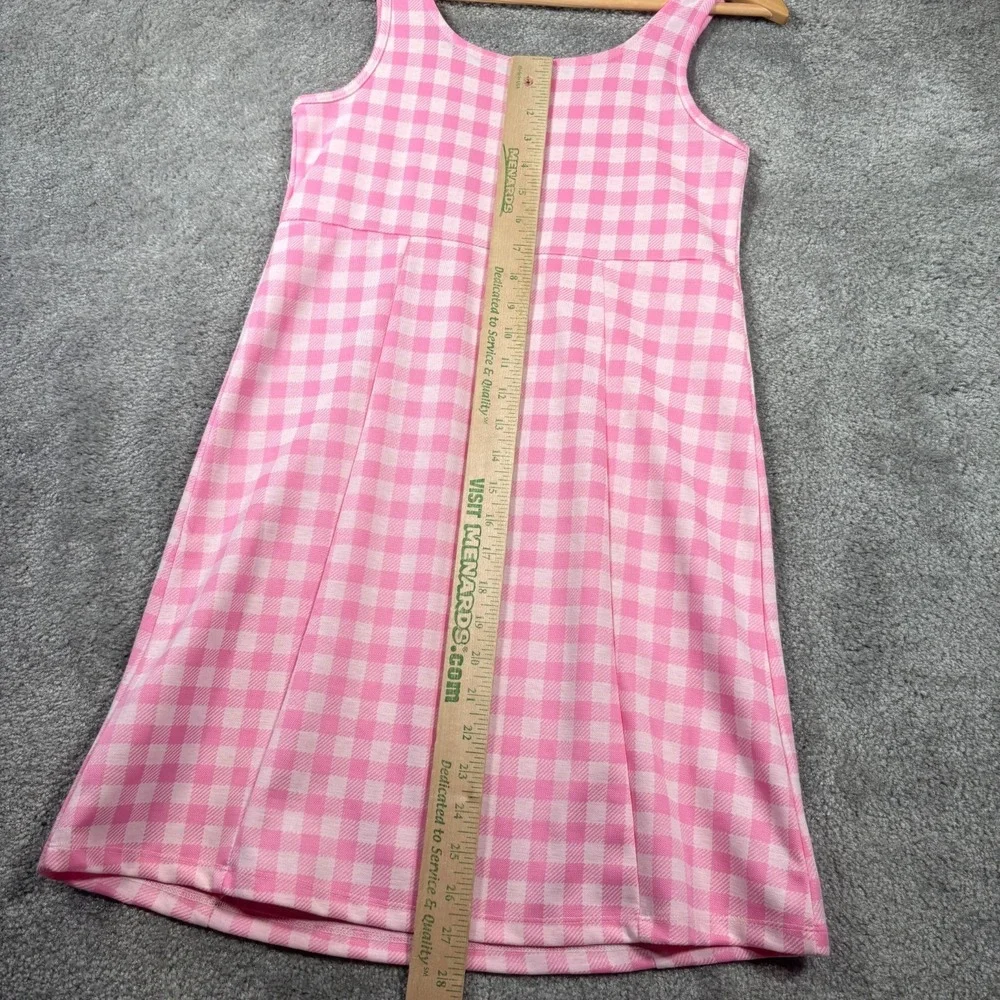 Old Navy Dress Youth Girls‎ XL Pink Gingham Empire Waist Sleeveless Barbiecore